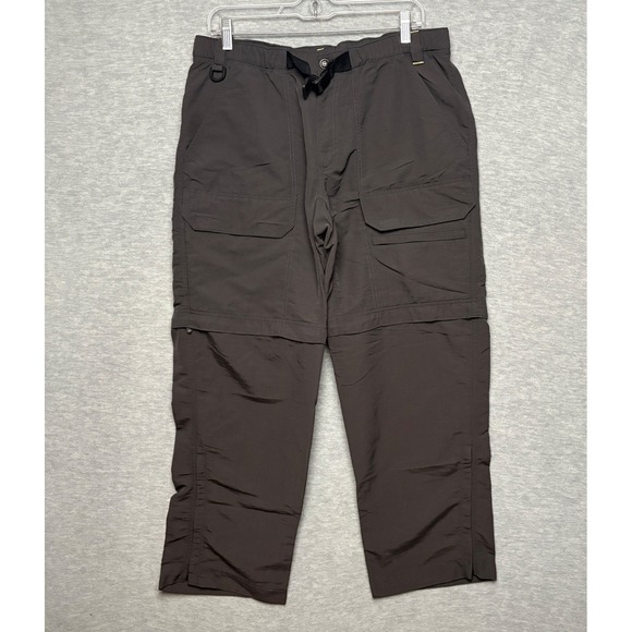 Eddie Bauer Convertible Hiking Pants adjustable Waist Zip Off Cargo Men Medium - Picture 1 of 10